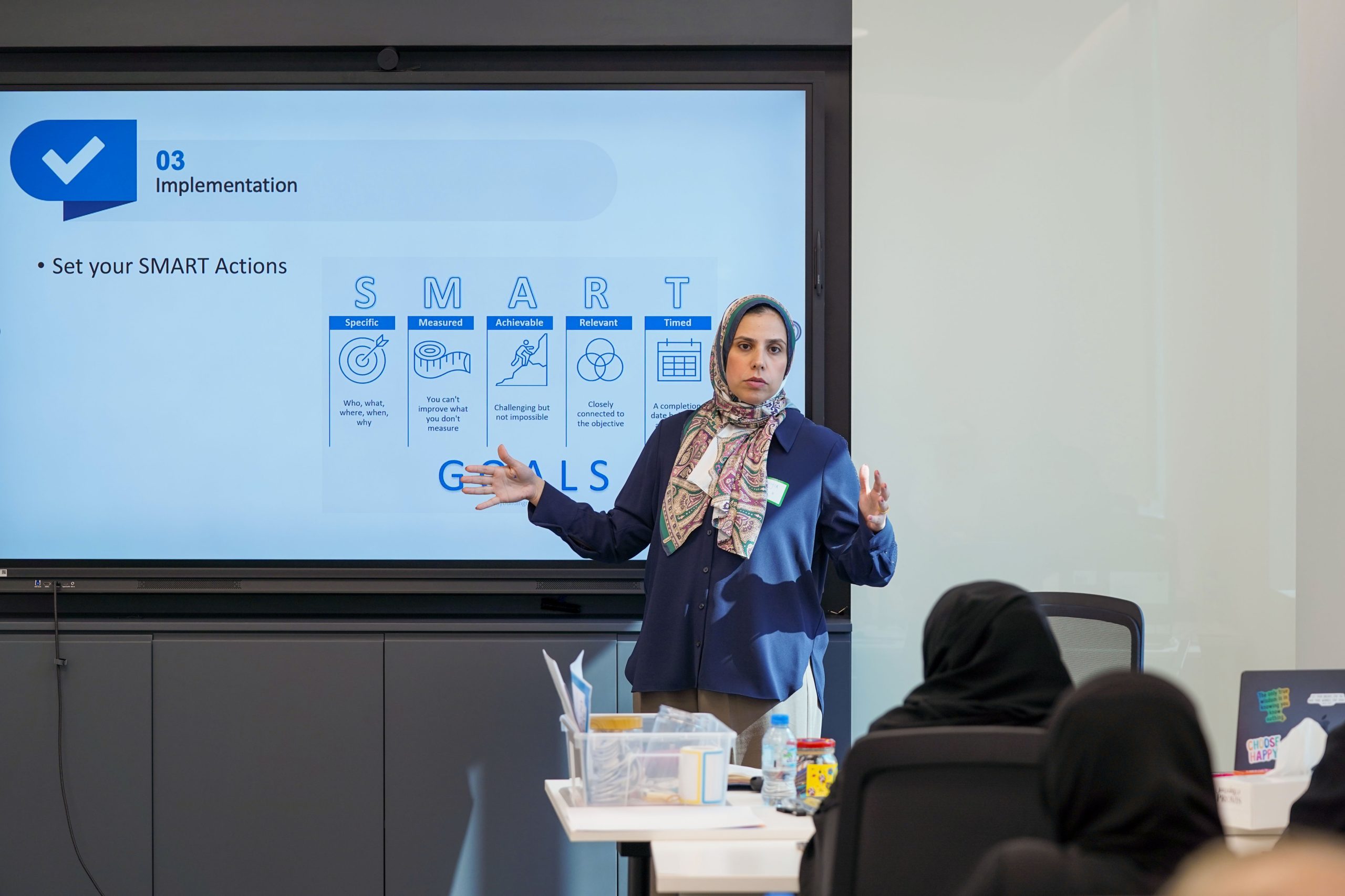 Wellbeing workshop session with participants